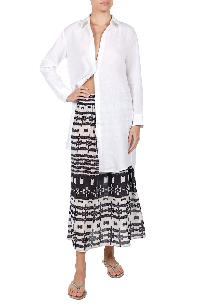 A-Line Midi Skirt