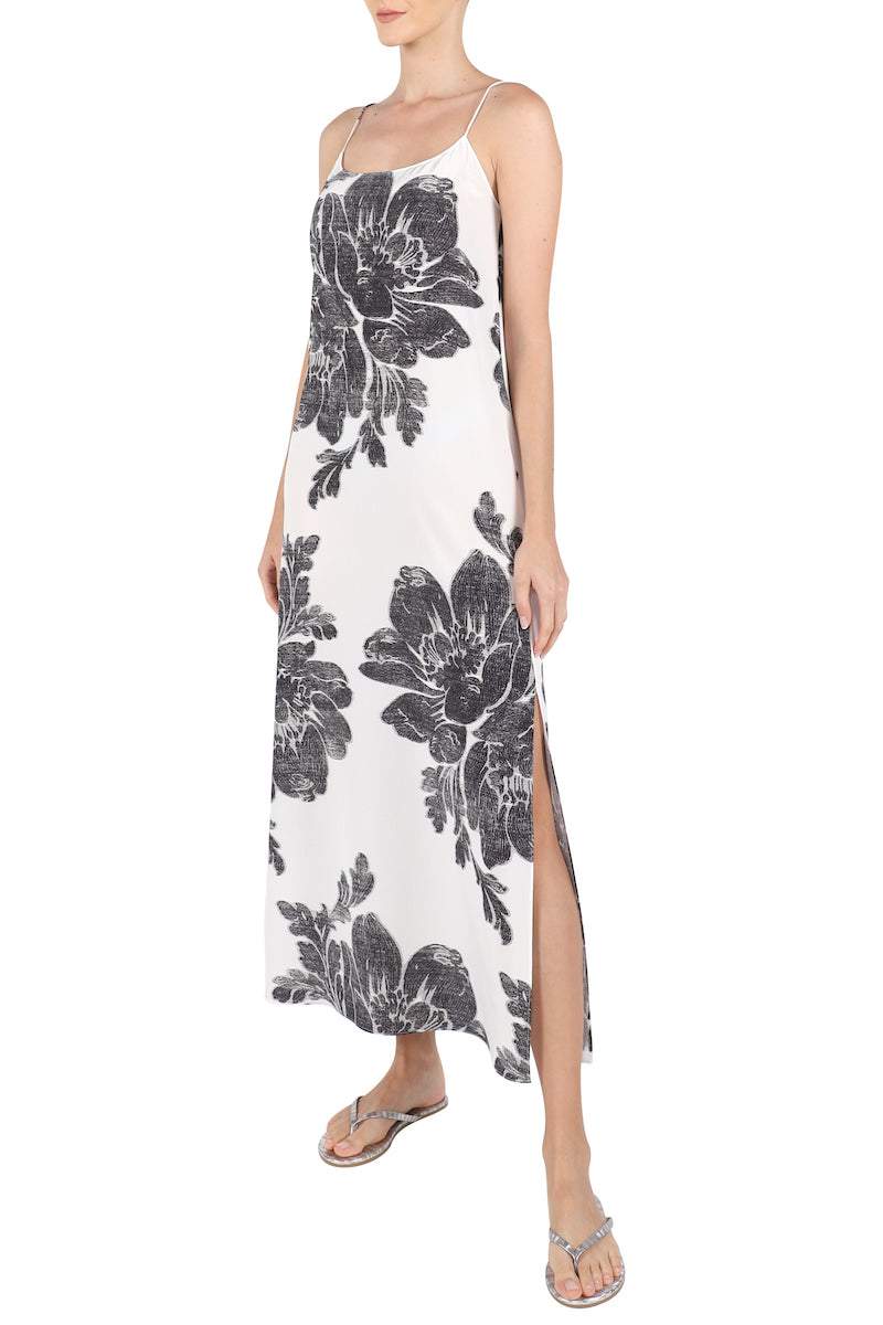 Printed Silk Cami Dress