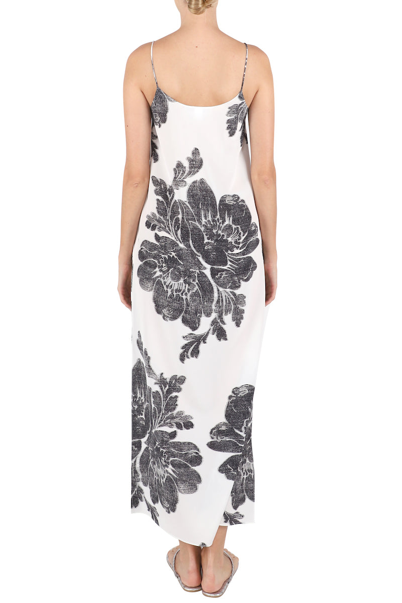 Printed Silk Cami Dress