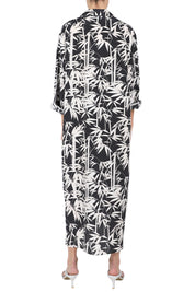 Printed Silk Crepe de Chine Polo Dress