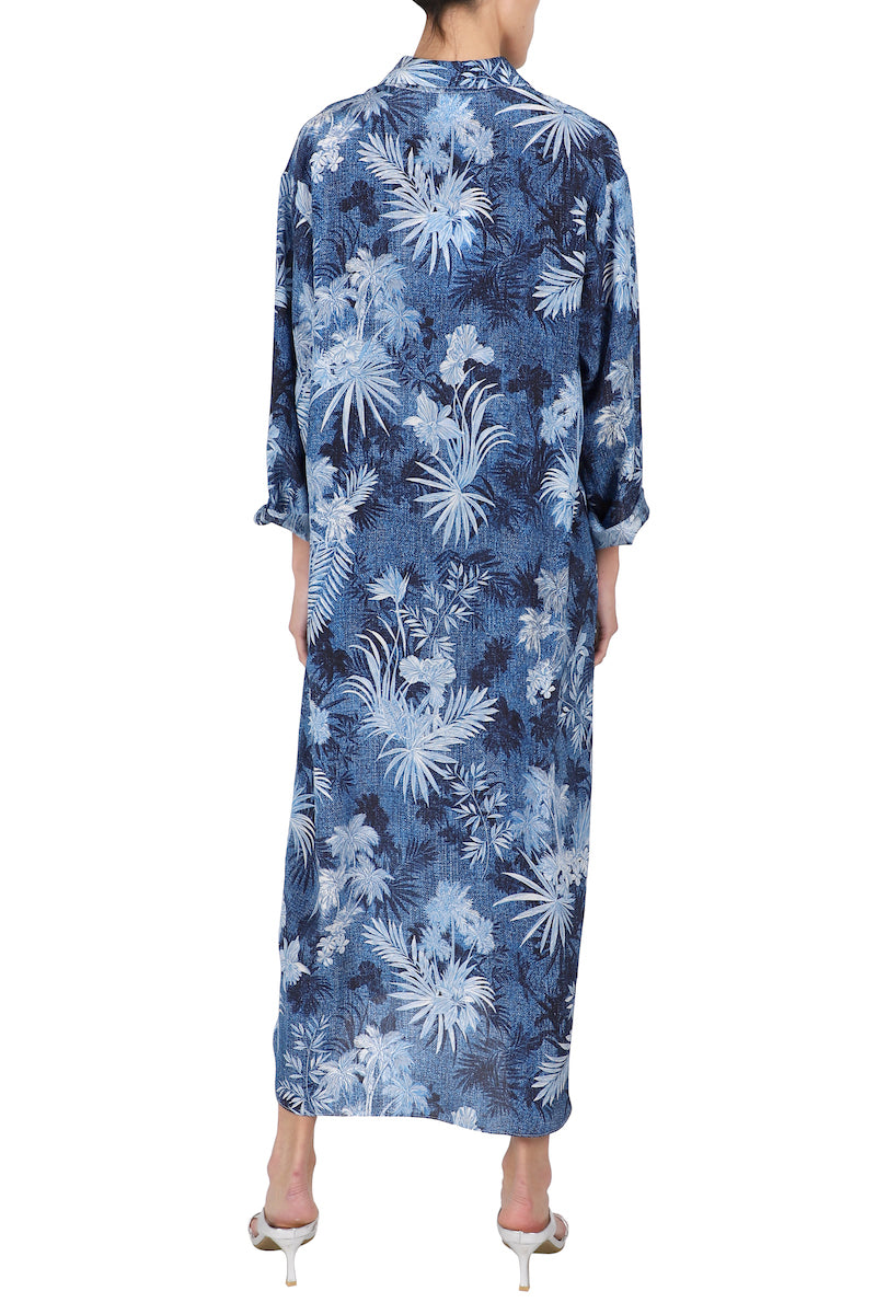 Printed Silk Crêpe de Chine Polo Dress