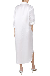 Silk Cotton Polo Dress
