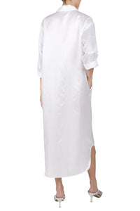 Silk Cotton Polo Dress