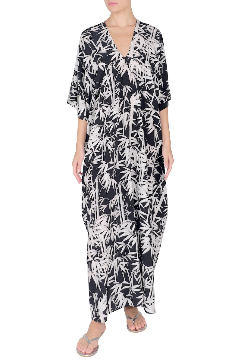 Silk Printed Bamboo Boubou Caftan