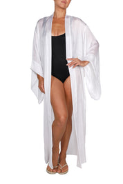 Silk Croco Jacquard Kimono