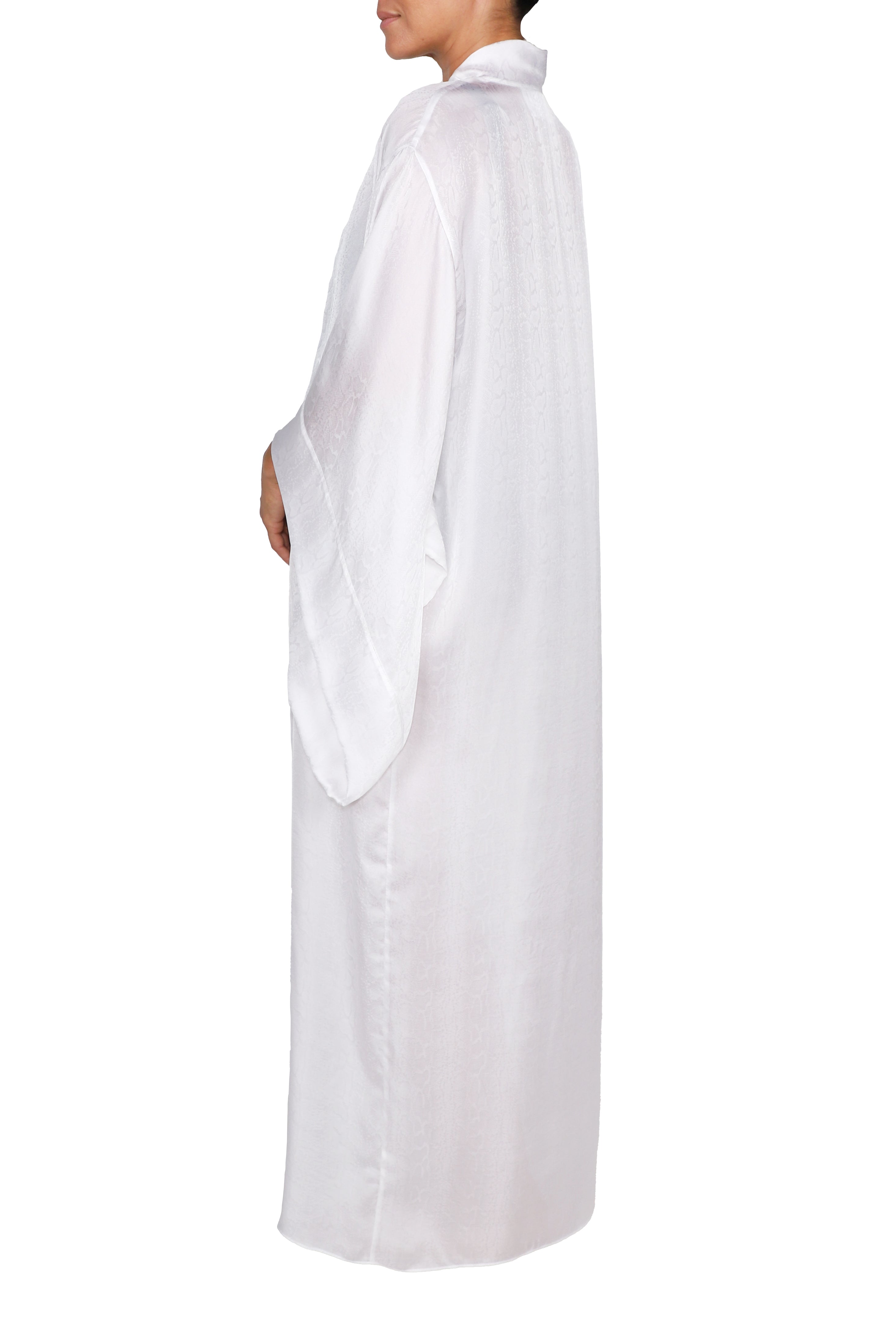 Silk Croco Jacquard Kimono