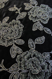 Embroidered Velour Cami Dress