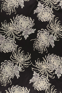Printed Silk Satin Sweep Skirt