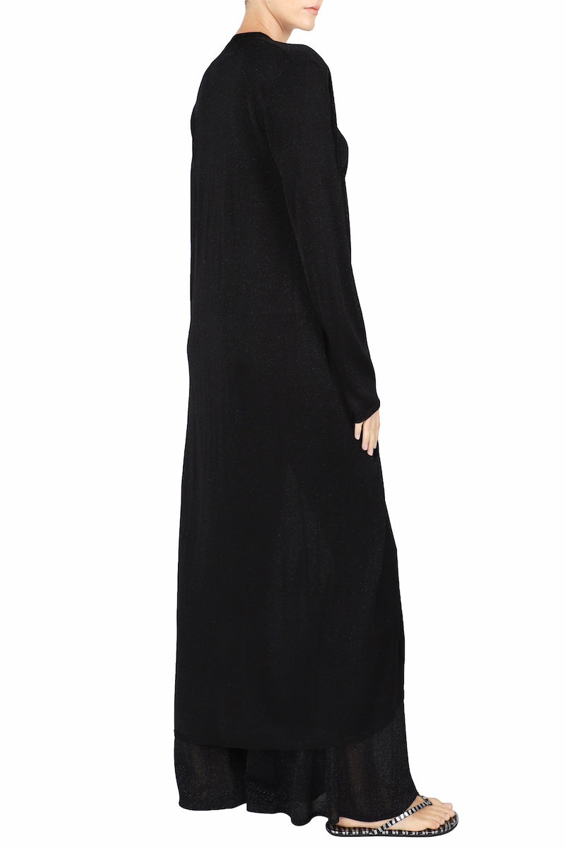 Metallic Knit Cardi Coat