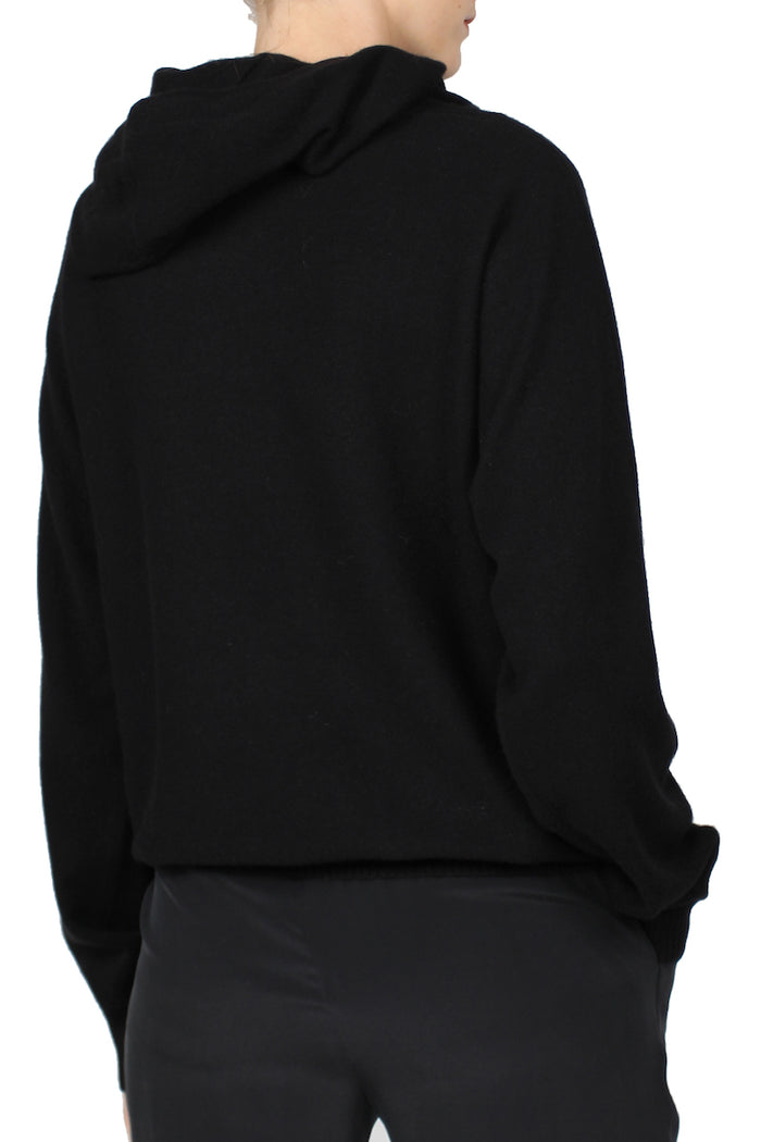 Black Cashmere Hoodie