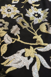 Metallic Floral Bouquet Boubou Caftan