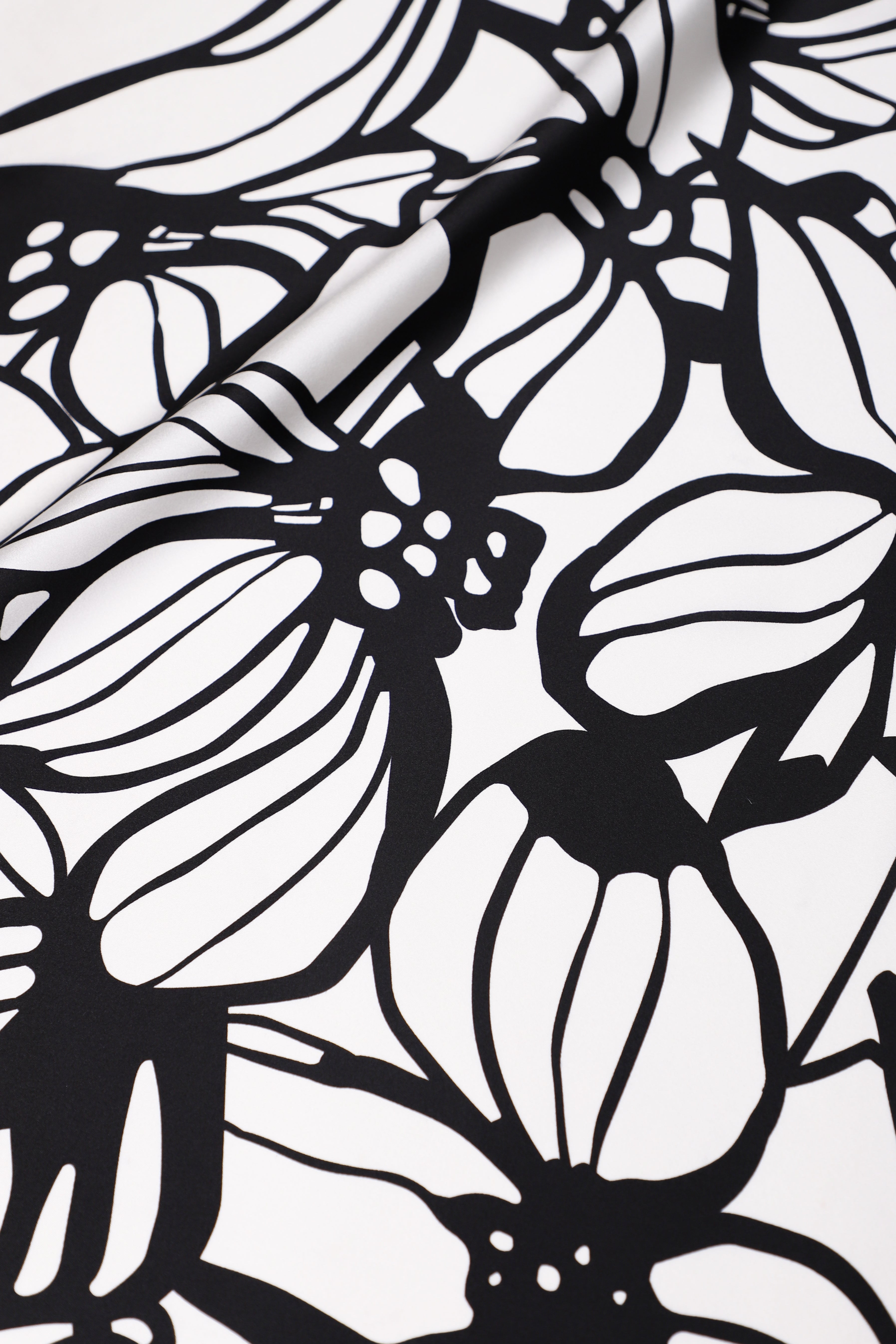 Printed Silk Satin Sun Dress