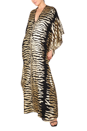Metallic Tiger Lined Boubou Caftan