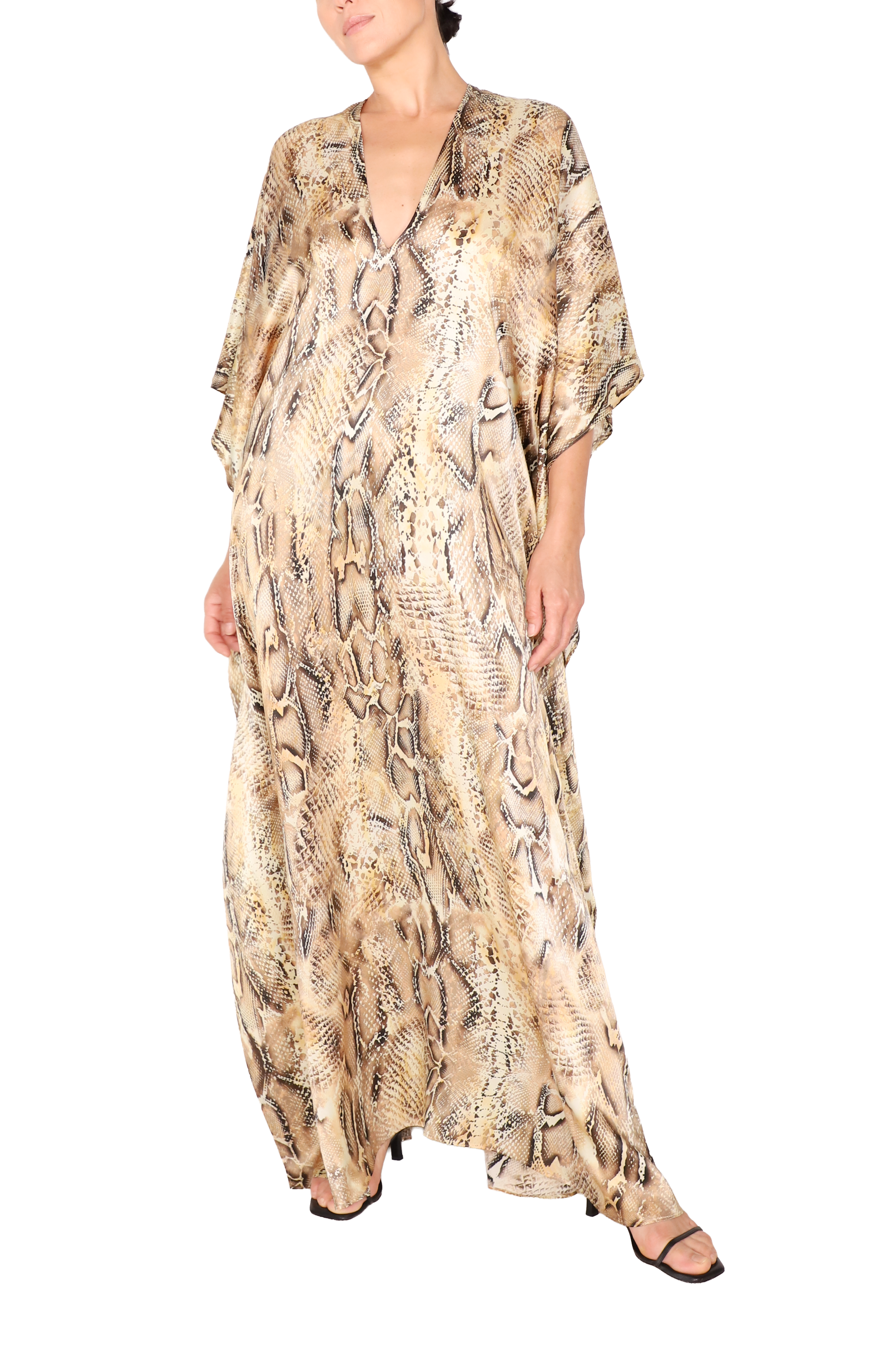 Silk Satin Snake Boubou Caftan