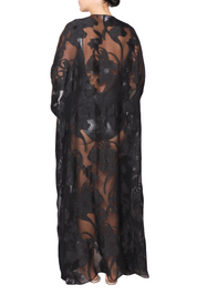 Metallic Silk Pansy Cover Up