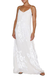 Metallic Rose Racer Back Dress