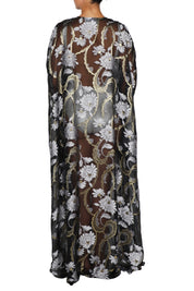 Silk Chiffon Oversized Boubou Caftan