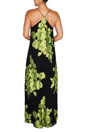 Metallic Flower Racer Back Dress