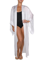 Silk Croco Jacquard Kimono