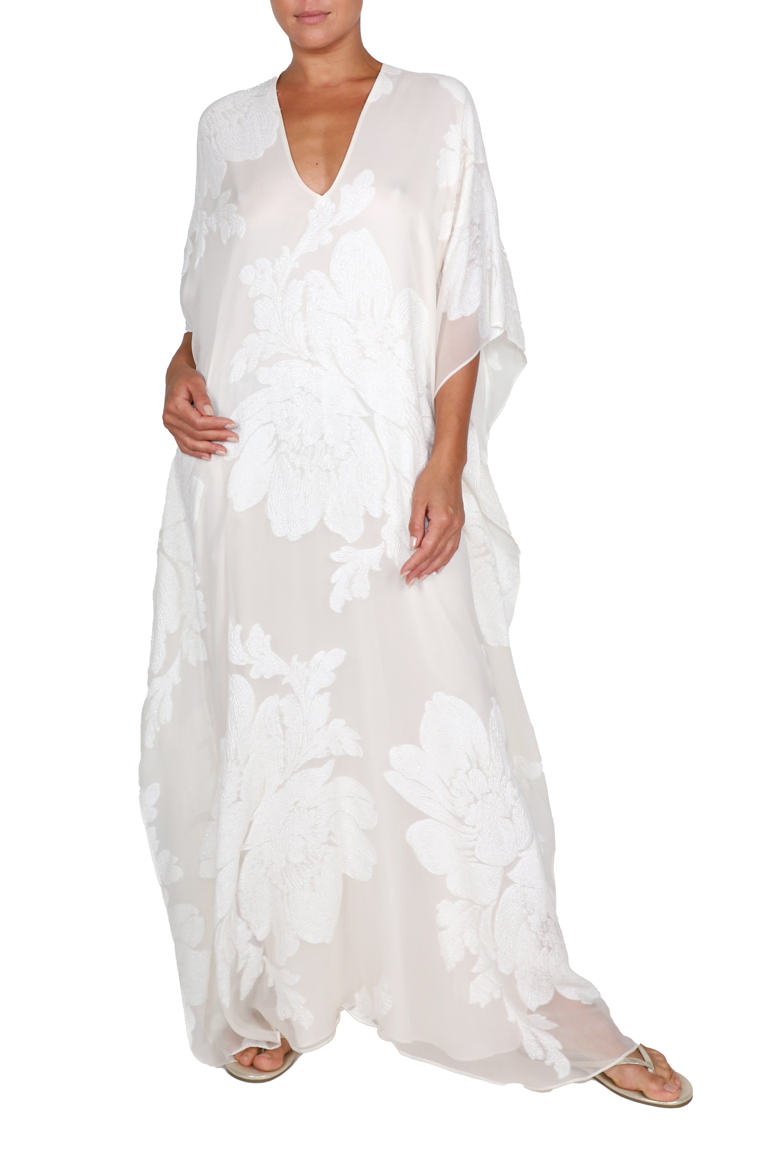 Big Flower Lurex Lined Boubou