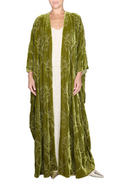 Embroidered Velour Cover Up