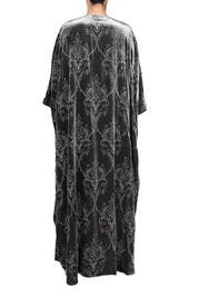 Embroidered Velour Cover Up