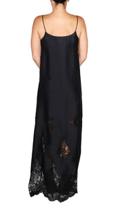 Embroidered Lace Velour Cami Dress