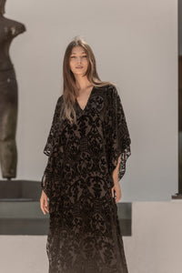 Burnout Velour Devore Boubou Caftan