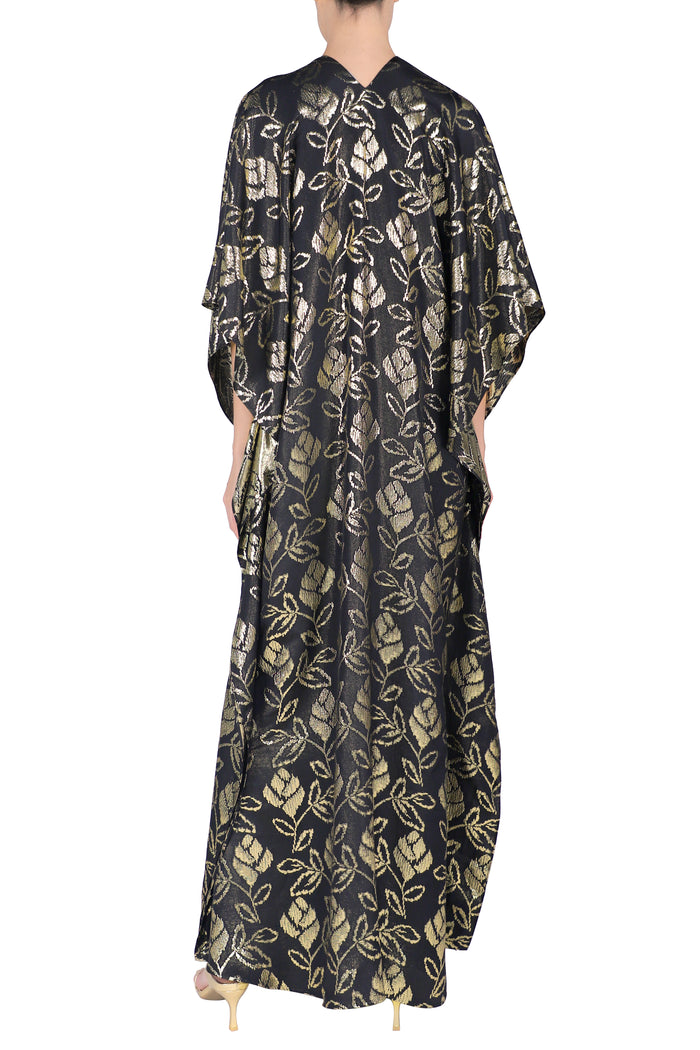 Metallic Floral Boubou Caftan