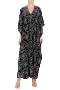 Embroidered Velour Boubou Caftan