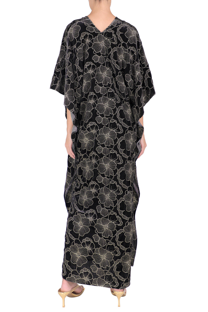 Embroidered Velour Boubou Caftan