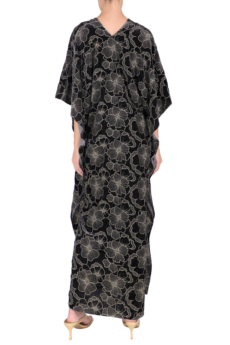 Embroidered Velour Boubou Caftan
