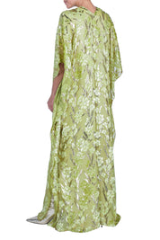 Gold Petal Velour Devore Boubou Caftan