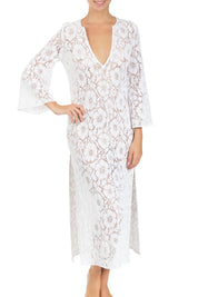 Camellia Crochet Lace Long Tunic