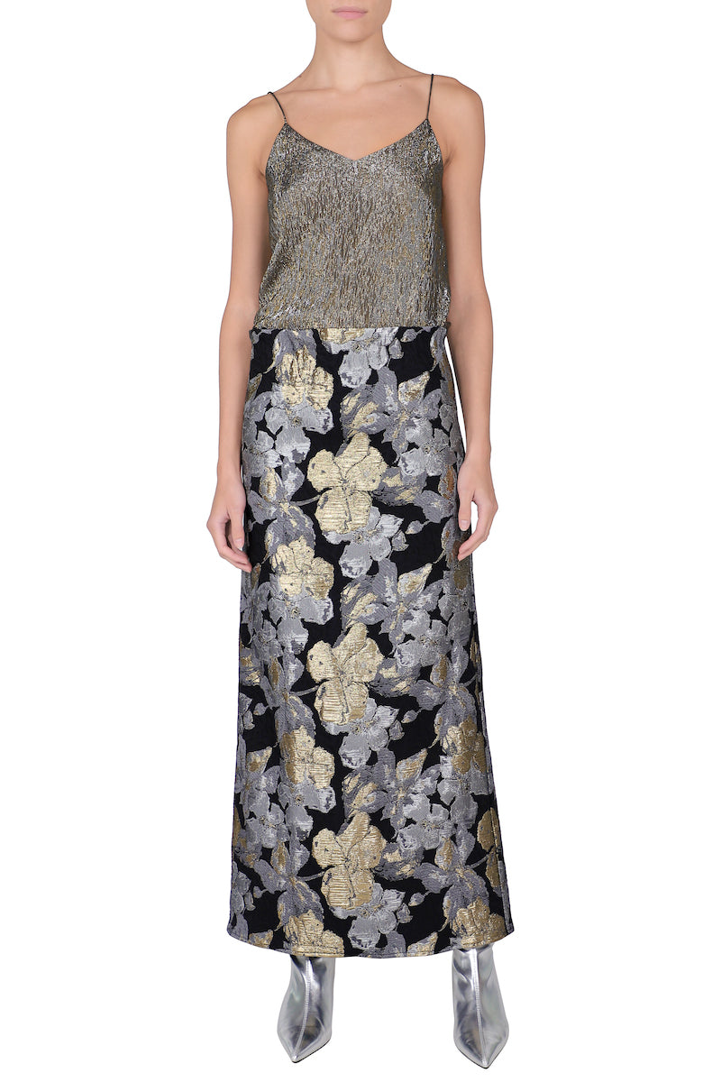 Metallic Bouquet Skirt