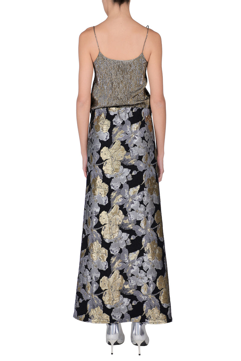 Metallic Bouquet Skirt