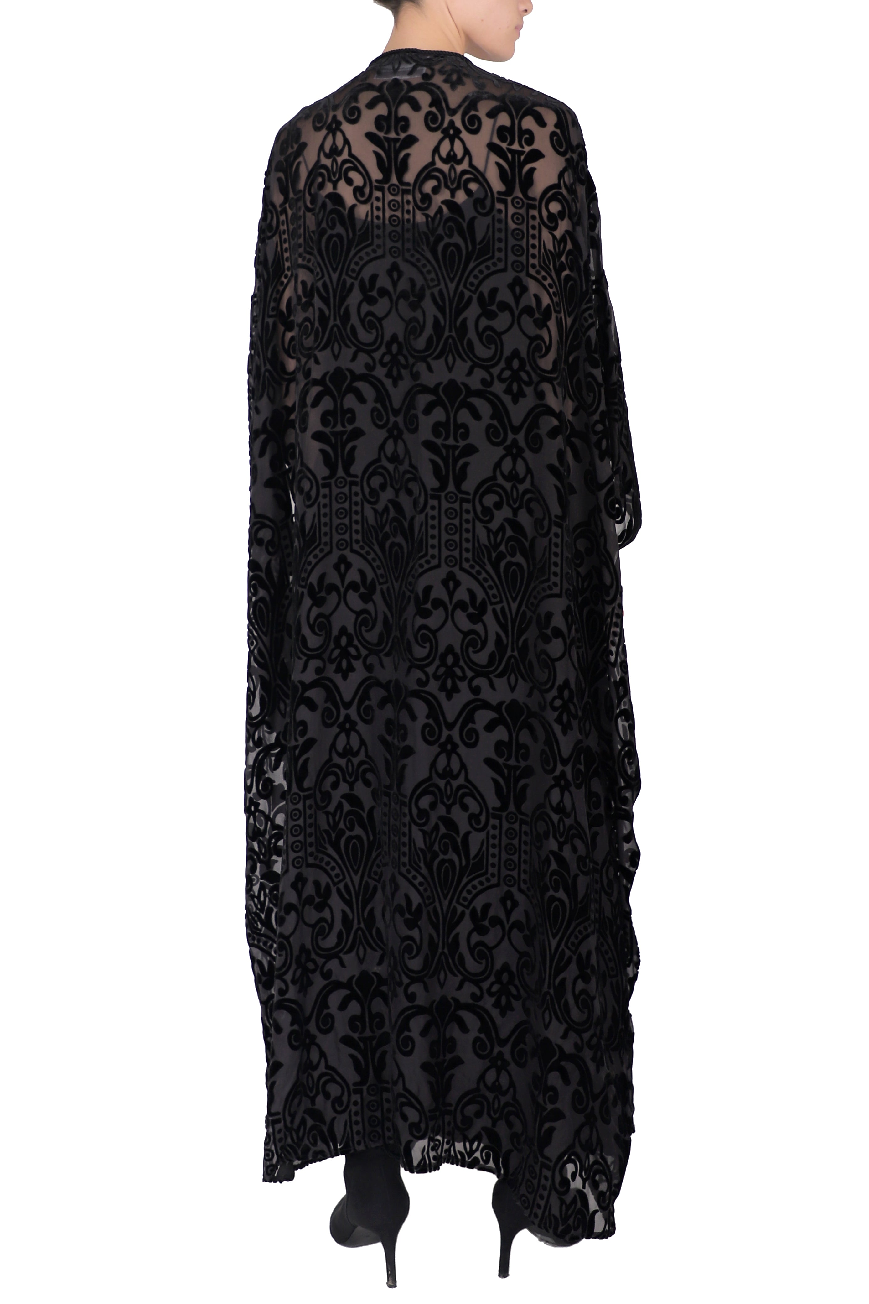 Devore Velours Tassels Cover Up