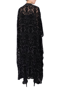 Devore Velours Tassels Cover Up