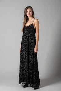 Burnout Velour Devore Dress