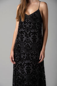 Burnout Velour Devore Dress