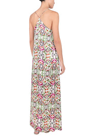 Printed Silk Satin Sun Dress