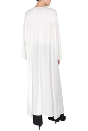 Straight Long Silk Blend Cardigan