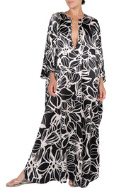 Silk Satin Oversized Boubou Caftan
