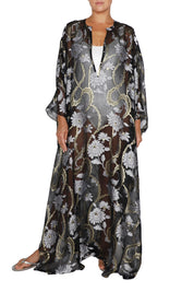 Silk Chiffon Oversized Boubou Caftan
