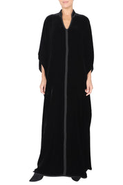 High Collar Velour Boubou Caftan