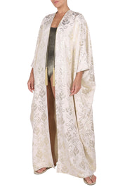 Reversible Metallic Cover Up with Handmade Tassels