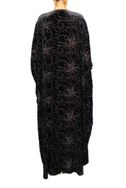 Embroidered Velour Cover Up