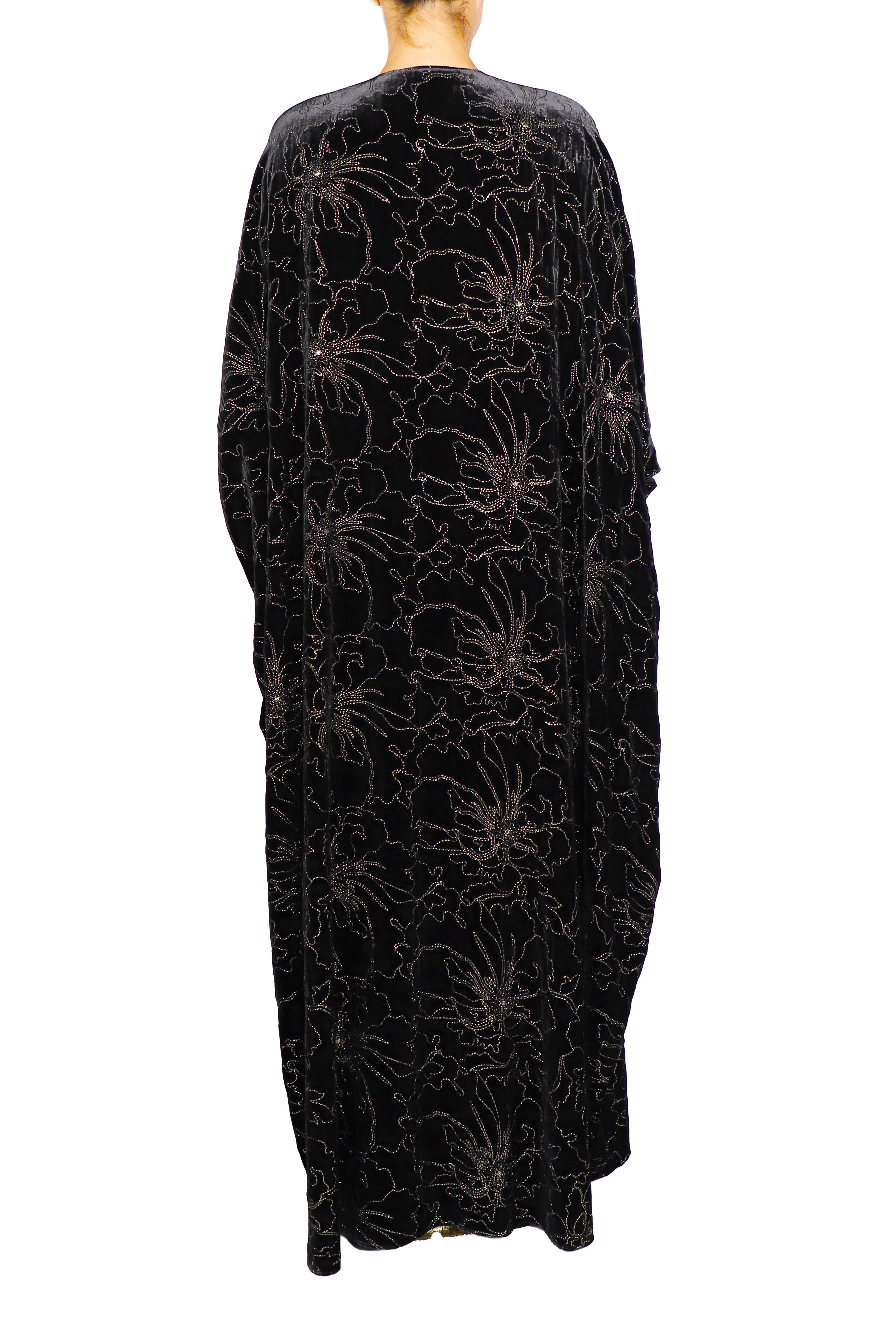Embroidered Velour Cover Up