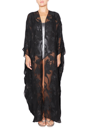 Metallic Silk Pansy Cover Up