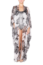 Printed Silk Chiffon Cover Up